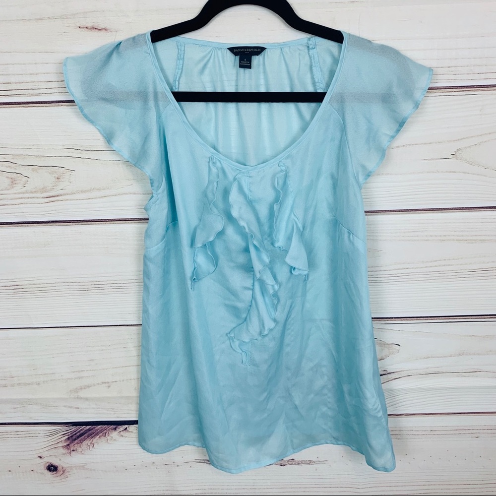 Banana Republic Flutter Sleeve Blouse